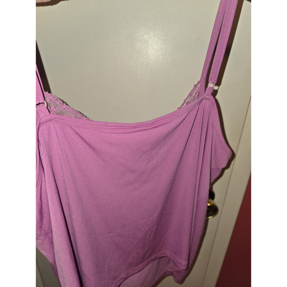 Lane Bryant Cami Y2k Sequin Spaghetti Strap Pink Size 14/16 - Picture 7 of 11